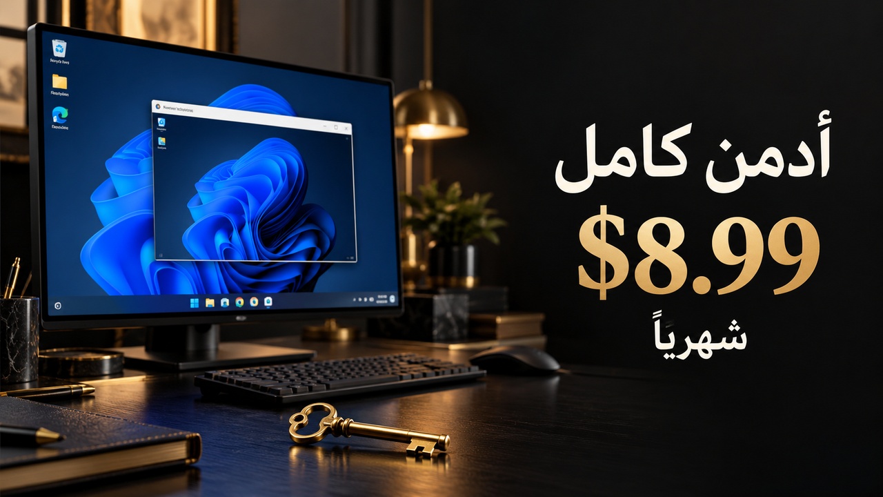 شراء RDP بصلاحيات أدمن بسعر 8.99 دولار شهريًا وقت التجربة