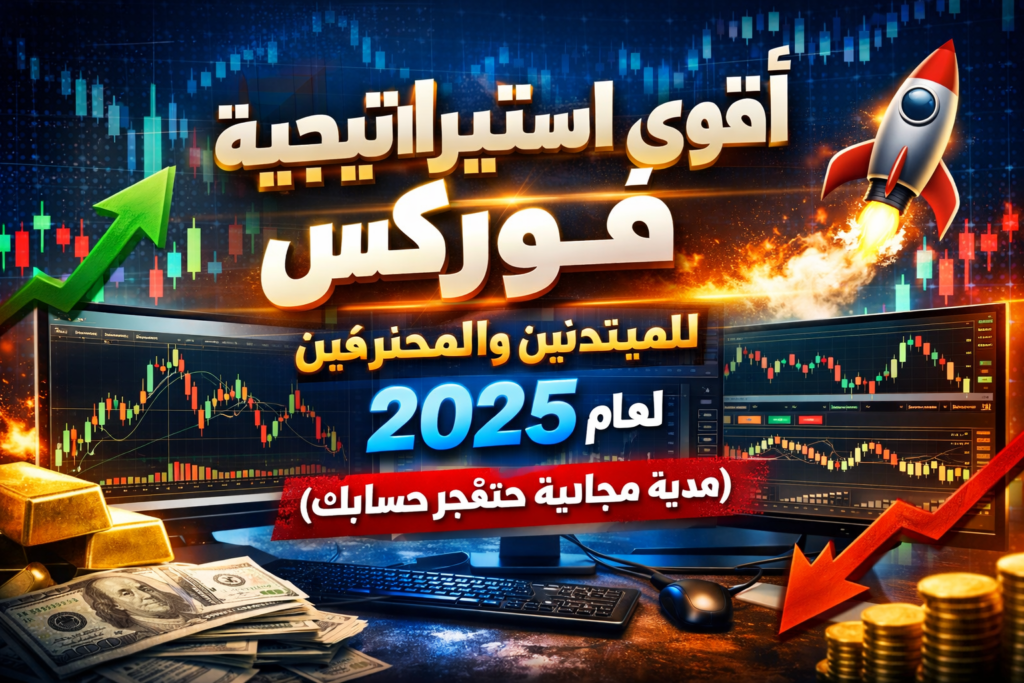 أقوى استراتيجية فوركس للمبتدئين والمحترفين لعام 2025 مع شارت تداول احترافي وأسهم صاعدة ورموز أرباح