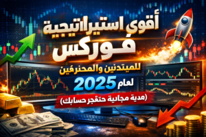 أقوى استراتيجية فوركس للمبتدئين والمحترفين لعام 2025 مع شارت تداول احترافي وأسهم صاعدة ورموز أرباح